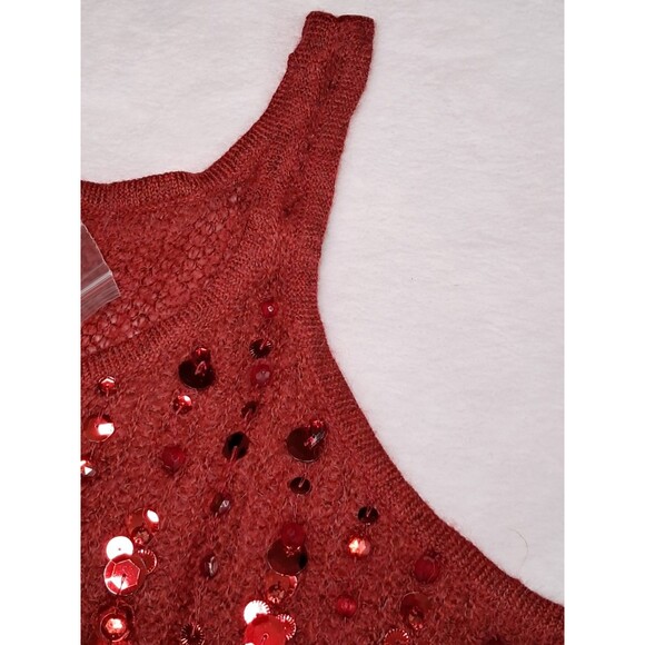 J. Crew Collection Embellished Pointelle Sweater Tank Alpaca CE698 Size M NWT - Picture 5 of 8